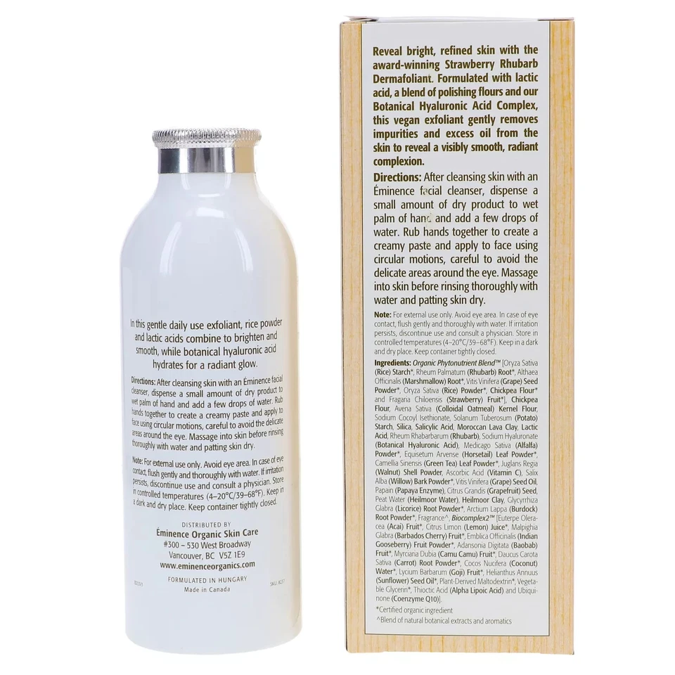 Dermafoliant Eminence morango ruibarbo 4,2 oz - Imagem 3 de 3