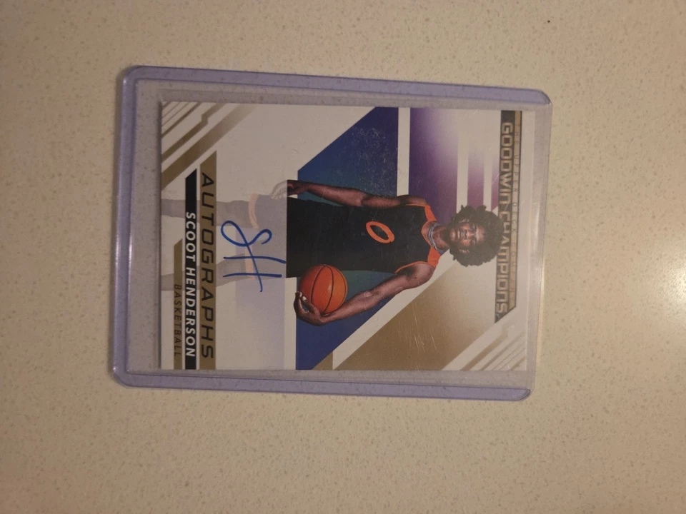SCOOT HENDERSON 2022 UPPER DECK GOODWIN CHAMPIONS #A-SH ROOKIE AUTOGRAPH AUTO - Image 3 of 3