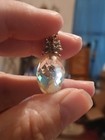 Vintage Sterling pale yellow Crystal Pineapple  Pendant — photo 1