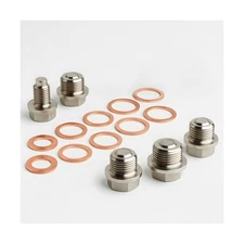 5PCS Stainless Steel Engine/Transmission/Differential Oil Drain Fill Plug w/1...