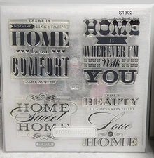 Close To My Heart My Acrylix Stamps ~ Home Sweet Home S1302 Sentiment Stamps