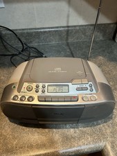 Sony CFD-S01 Portable CD, Radio, Cassette, Boombox - Tested/Works Great, Clean