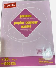 Staples Brights Multipurpose Paper 24 lbs. 8.5" x 11" Lilac 500/Ream 678826(R2)