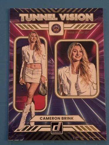 Cameron Brink 2025 Panini Donruss WNBA Tunnel Vision Press Proof #8 Sparks
