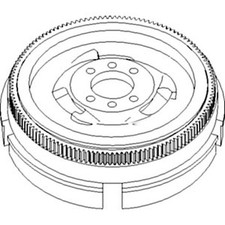 Ar56075 New Tractor Flywheel W/ Ring Gear Fits John Deere 4520 4620 7020 Ar43013