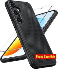 1. For Samsung Galaxy S25 Case Dual Layer Shockproof Rugged Bumper Tough Black