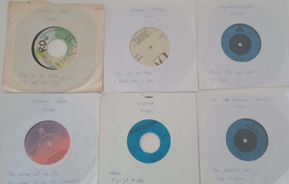Lote Discos Singles Vinyl 7" Años 70 USA Y UK (V) - Imagen 3 de 3