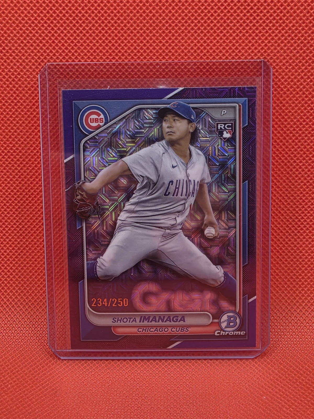 2024 Bowman Chrome - Shota Imanaga #41 Purple Mojo Refractor /250 (RC)