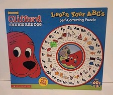 Clifford The Big Red Dog Learn Your ABC's Floor Puzzle 69 Piece 19" 2003 Sealed