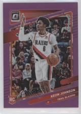 2021 Panini Chronicles Donruss Optic Traded Purple 43/49 Keon Johnson #613 0u5r
