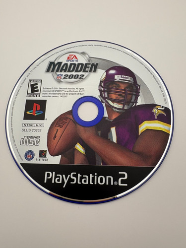 madden 2002 ps2 Game Only, Untracked