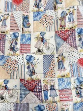 Holly Hobbie Sleeping Bag Vintage Sears Knockerbocker 1970s Patchwork Fabric