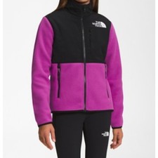 The North Face Big Girl's Denali Fleece Jacket Purple/Black Size XL NWOT