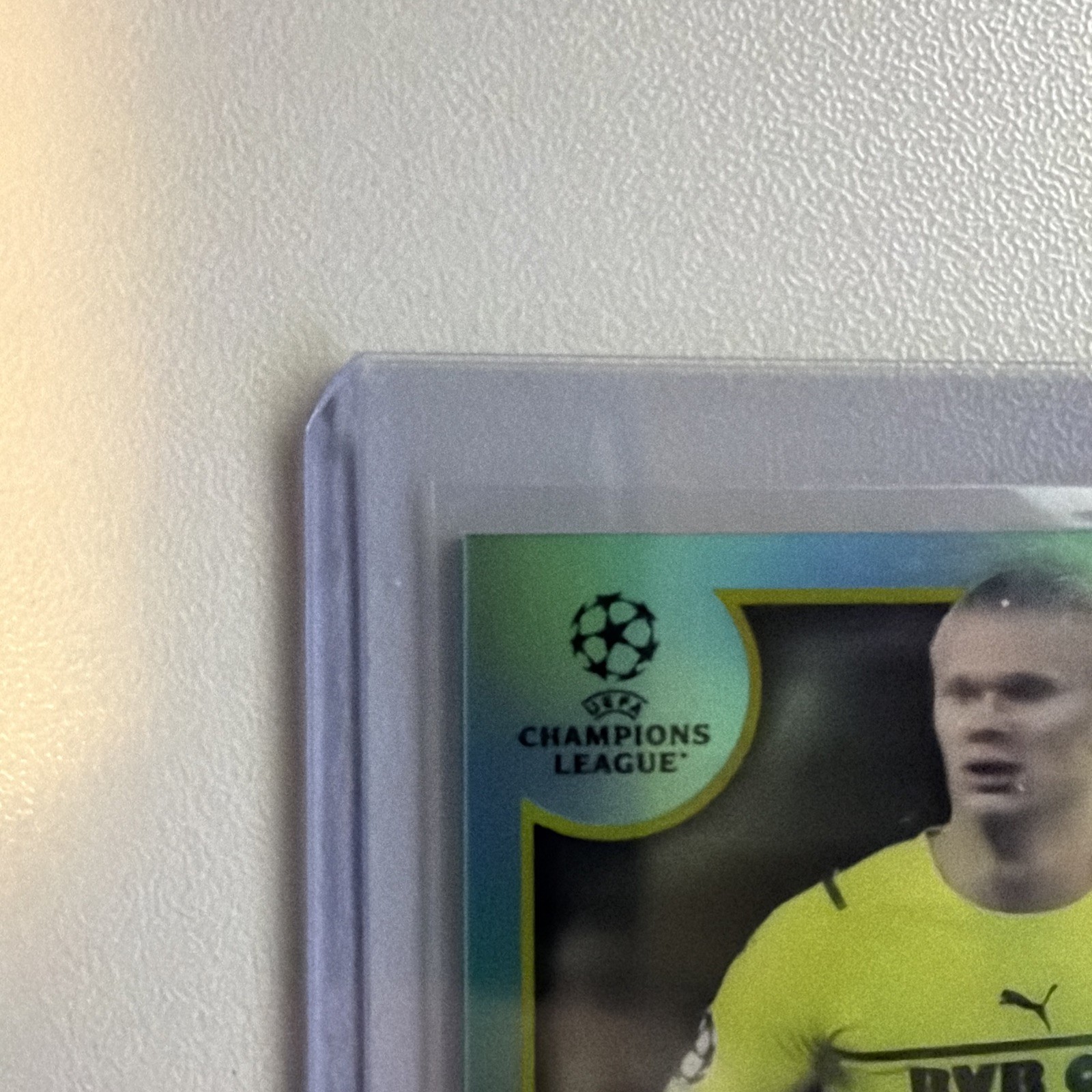 21-22 Topps Merlin Chrome Erling Haaland Teal Refractor #/199 view 3