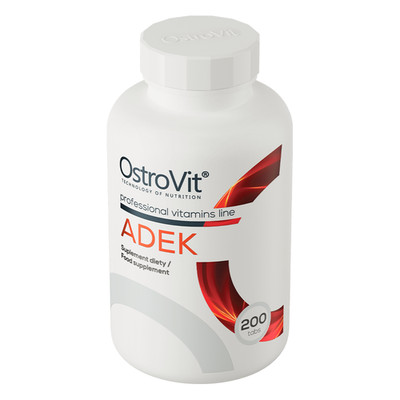 OstroVit ADEK 200 Tabletten Vitamin A 800 mcg Vitamin D3 2000 IU Vitamin E K2 XL