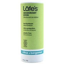 Lafe's Natural Bodycare Deodorant Stick in Paper Barrel Citrus Bergamot
