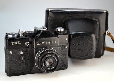 FULLY SERVICED! SOVIET USSR ''ZENIT-TTL'' SLR CAMERA + INDUSTAR-50-2 lens f3.5/50