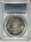 1904 O MORGAN DOLLAR PCGS MS 64