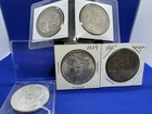 Five (5) Morgan Silver Dollar $1 Coin Lot - Uncertified, Ungraded