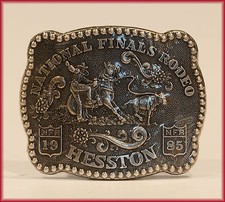 HESSTON BUCKLE 1985 NFR NATIONAL FINALS RODEO NEW