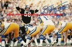 JACK LAMBERT PITTSBURGH STEELERS HOF90 AUTO SIGNED 12x18 POSTER PHOTO REPRINT RP