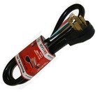 Westgate DRY5430 SRDT Black 40A 4 Wire 5 Feet Dryer Cord with Fork Terminals
