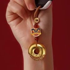 Pixiu Safety Chain, Keychain Car Pendant High-end Solid Niche Pendant, Key Chain