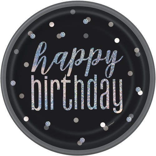 21st Birthday Party Decorations Banners Balloons Supplies Tableware Black Silver - Picture 4 of 31