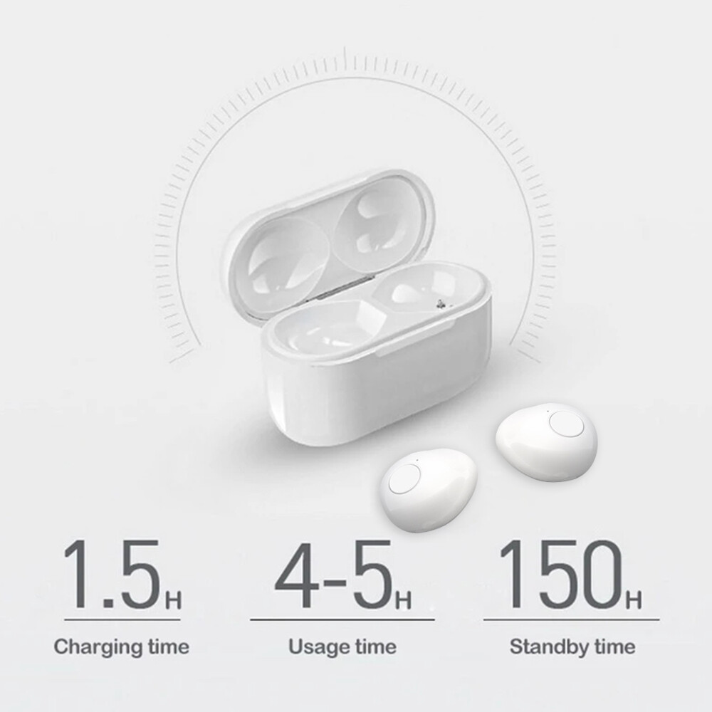TWS Mini-Ohrhörer Unsichtbare Schlafkopfhörer Bluetooth 5.2 Kopfhörer Kabellos_voghion.com