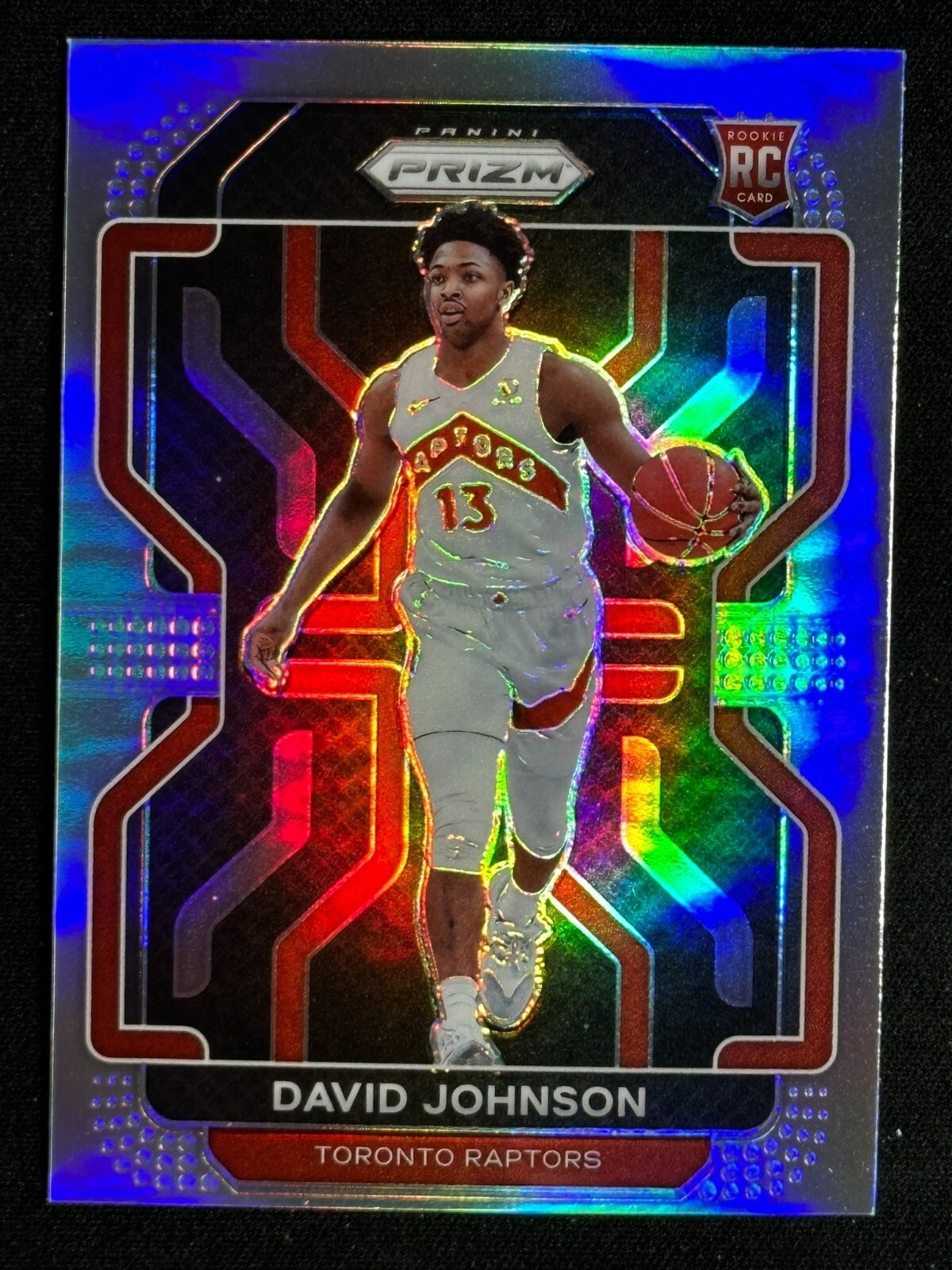 2021 Panini Prizm Silver Prizm Rookie RC David Johnson #278 Raptors SP
