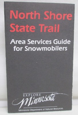 Vintage North Shore State Trail Map Snowmobile Area Service Guide
