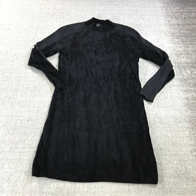 COS Dress Womens Small Black Terry Shirt Sweater Dress Casual Ladies | eBay