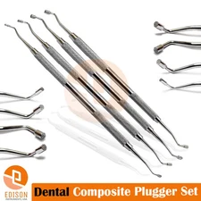 Set Of 4 Dental Composite Plastic Filling Amalgam Plugger/Condenser Restorative