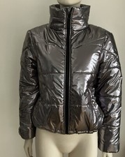 Me Jane Ladies Metallic Puffer Jacket Size S