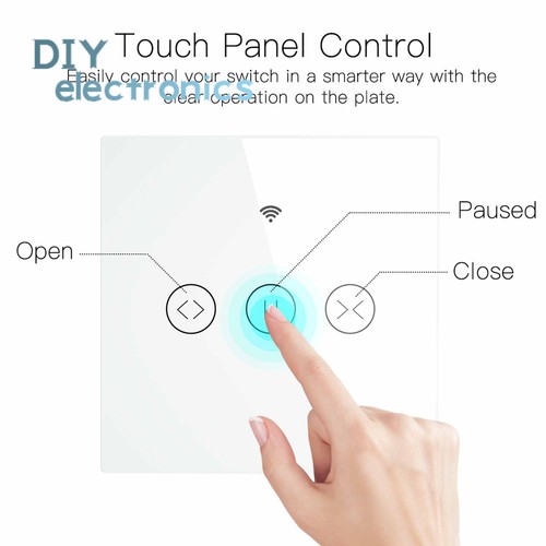 RF WiFi Smart Touch Curtain Blinds Roller Shutter Switch APP Remote Control US - Picture 9 of 14