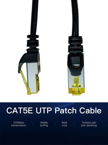 Lot de patch réseau LAN câble Ethernet RJ45 Cat5e fil Internet rapide 0,5 m - 10 m - Photo 1/10