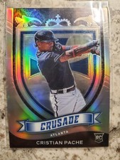 Christian Pache 2021 Panini Crusade #25 SILVER HOLO RC Braves/A’s📈🔥‼️
