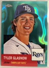 Tyler Glasnow 2022 Topps Chrome Platinum Aqua Lava Card #62 TB Rays 164/299