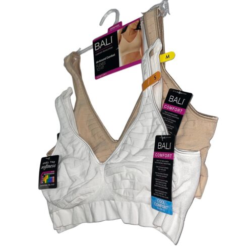 Bali Bra Wirefree Cool Comfort Seamless All Around Striped Soft Flex Fit DF3484 - Picture 5 of 48