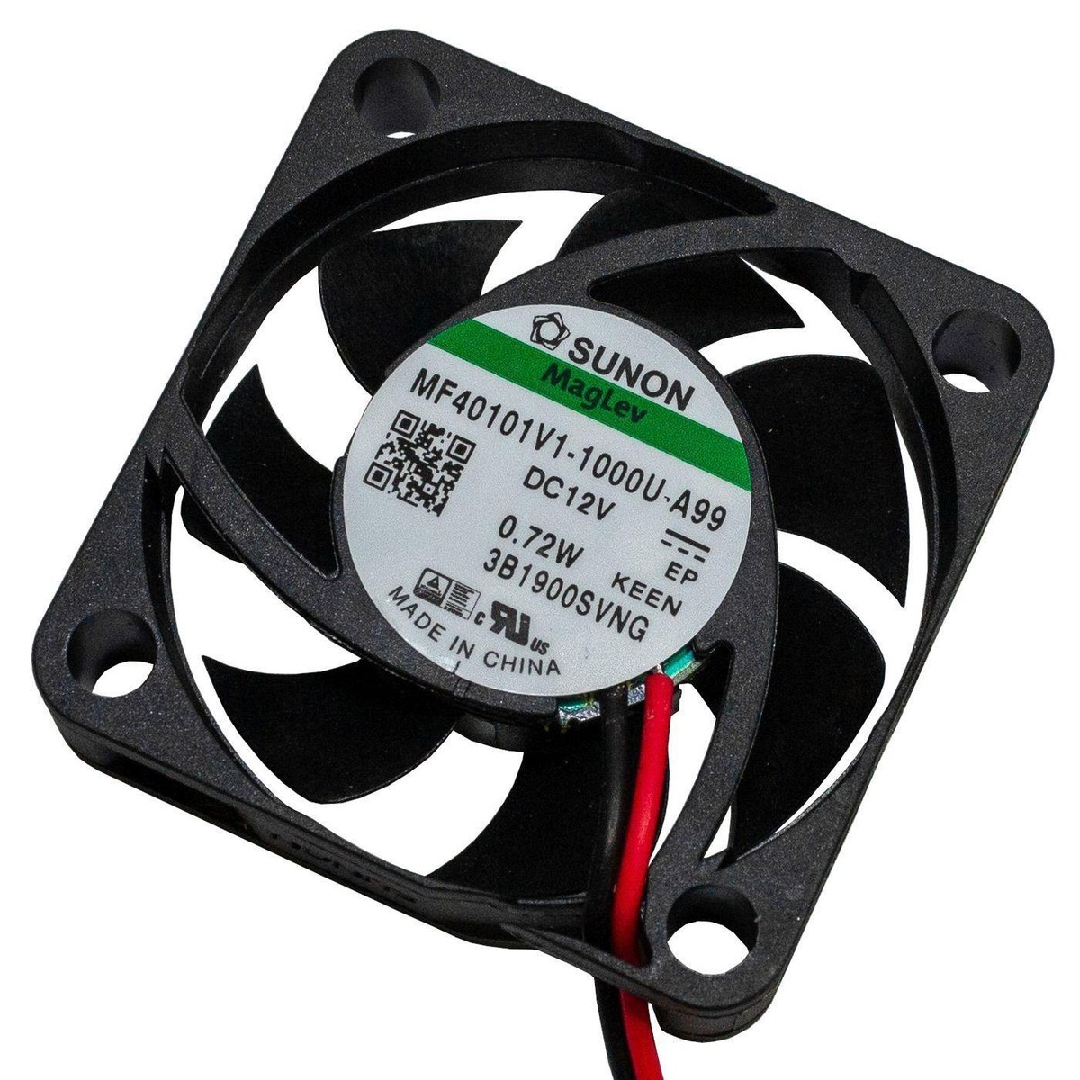 Ventilateur 12V DC Sunon 40x40x10mm - 7000 Tr/min, Pour Refroidissement PC/GPU