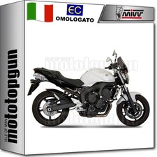 terminale omologato doppio terminale oval inox mivv per yamaha fz-6 fz6 2010 10