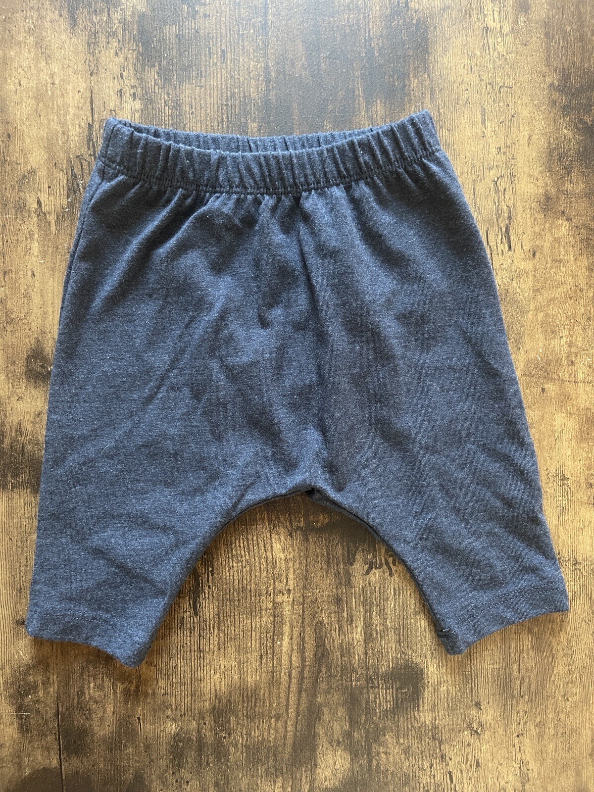 Old Navy Unisex Baby Solid Blue Cotton U-Shaped Elastic Pull On Pants Navy 0-3 M