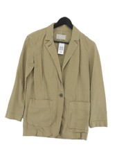 Everlane Women's Jacket Xxs Green Cotton With Linen Bomber Jacket