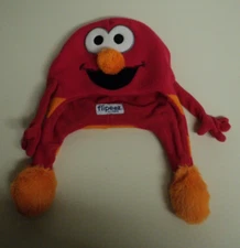 New Flipeez ELMO Winter Knit Hat SESAME STREET Squeeze & Watch EX AUCT#11668