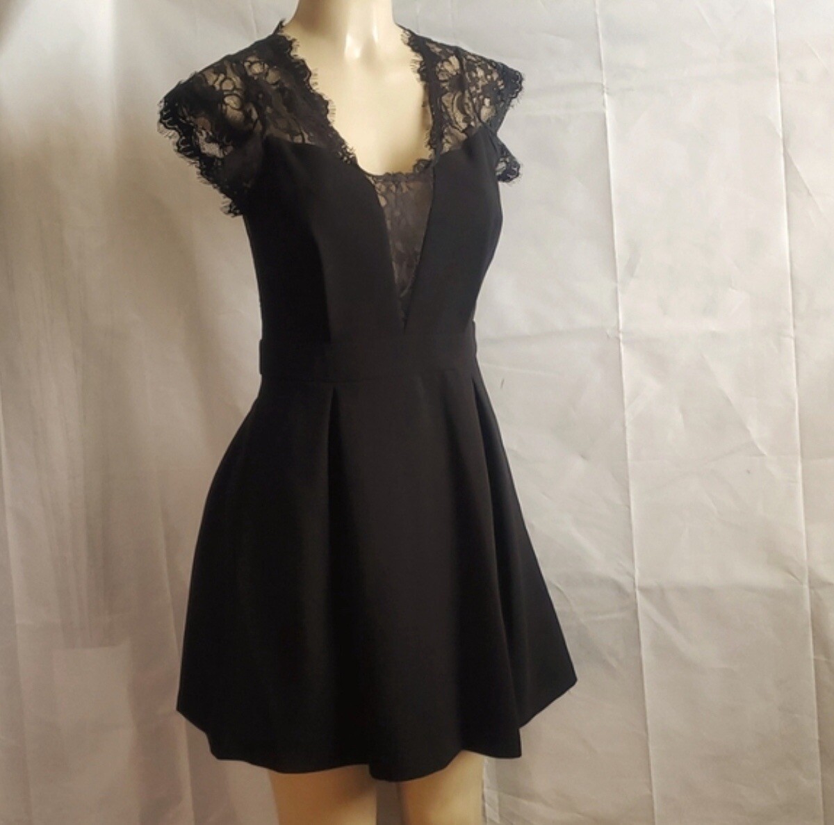 white lace dress hm Spell Maiden Lace Mini Dress Antique White / M main image 1