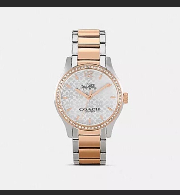 Coach 14502660 W6183 Maddy Two tone lady Watch คุณพร้อมไหม…เราพร้อมนะ ⌚️? COACH WATCH 14502660 สี Rose  main image 3
