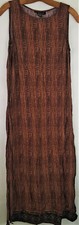 Vintage Impressions Sleeveless Maxi Shift Dress Size M