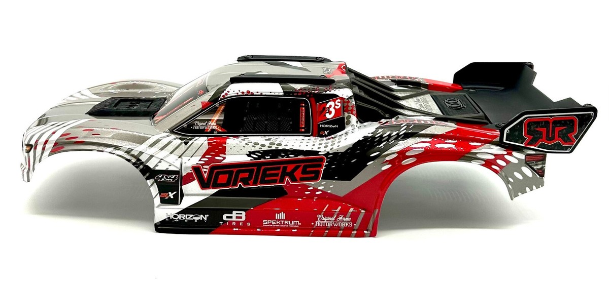 Arrma Vorteks 4x4 223s - Body Shell (Red painted clipless