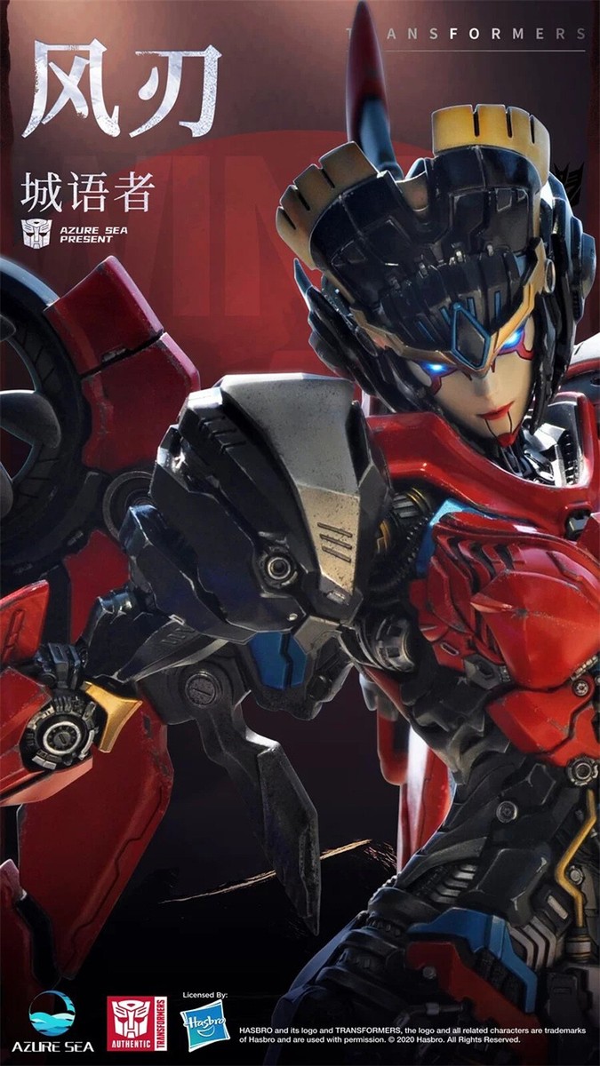 IN STOCK AS AzureSea Studio Transformation toys Windblade