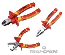 HARDEN 1000 V VDE electrician insulated pliers set , soft grip